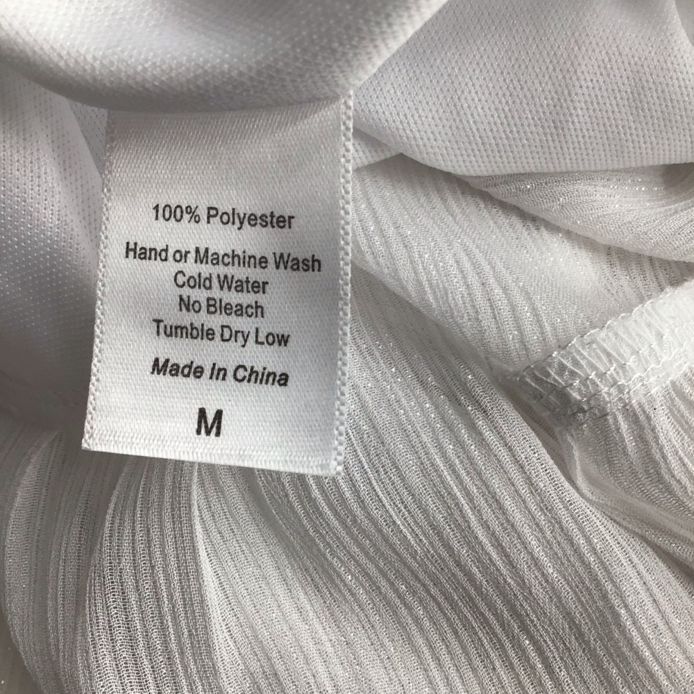 Lucy in the Sky Neia Ruffle White Chiffon Dress - Picture 9 of 9